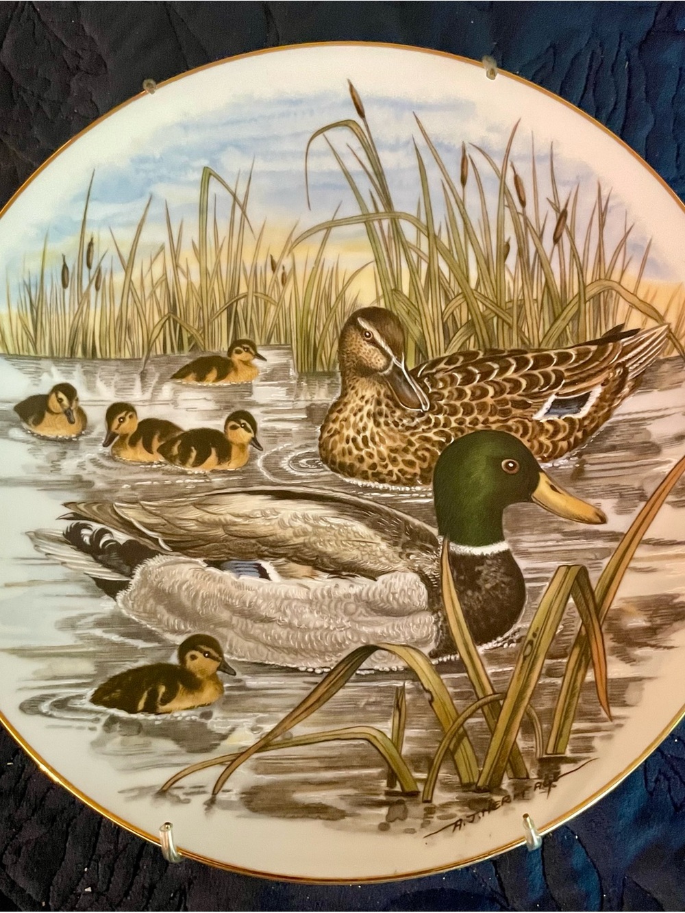 Vintage 1982 Southern Living Gallery Mallard Duck Collector Plate